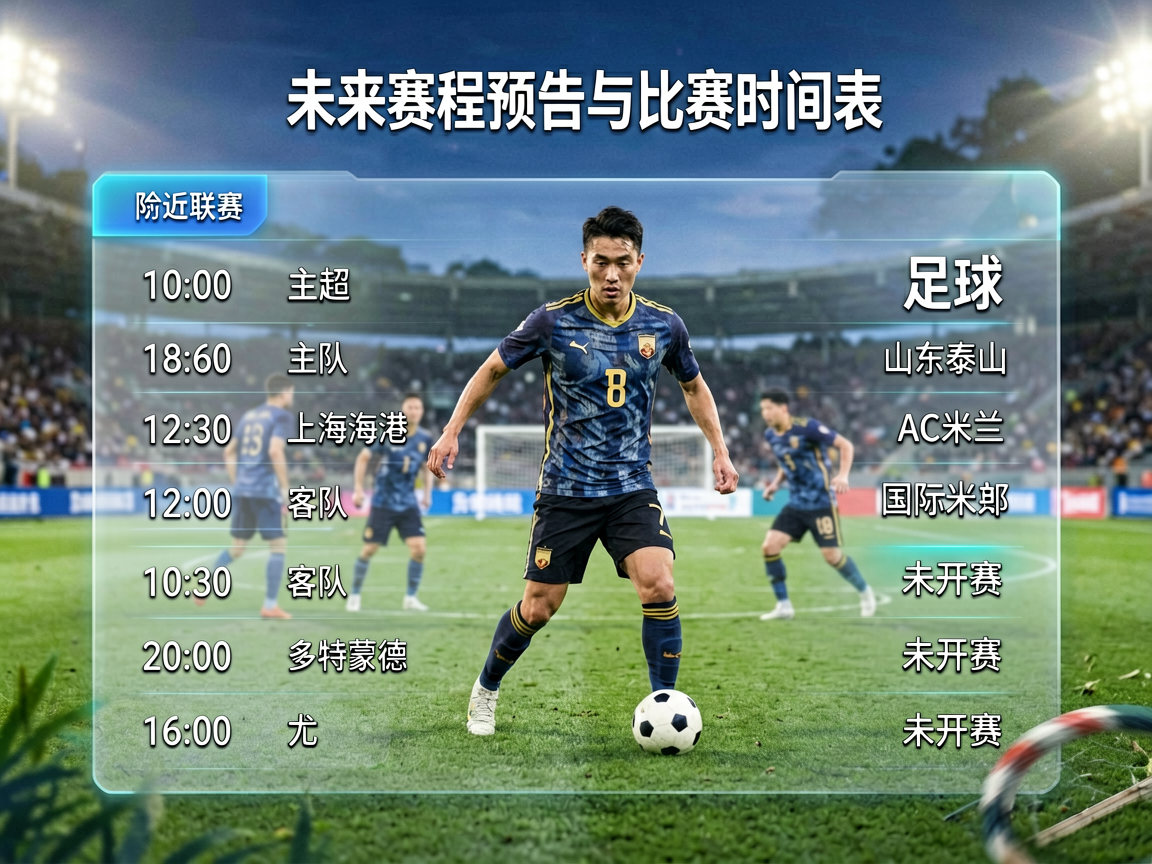 未来赛程预告与比赛时间表